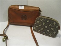 Dooney & Bourke Leather Purse / Makeup Bag