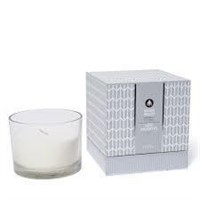 HomeTrends Silver Wood Scented Candle