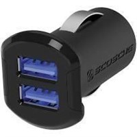 Scosche Revolt 2 Port USB Car Charger Black