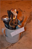 KITCHEN UTENSIL AND METAL PITCHER