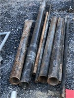 Cast iron pipe, various sizes
