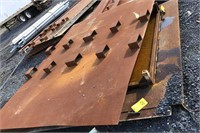 Large steel dumpster cover, this lot is the one on