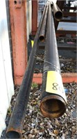 Mixed lot of cast-iron pipe, various lengths and