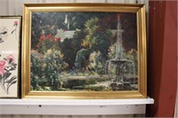 Signed By Tom Mostyn,"The Garden Of The Fountain