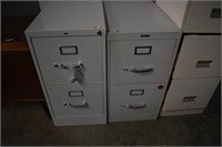 2 Two Drawer File Cabinets