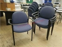 Lot of 4 office waiting room arm chairs.
