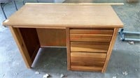 Wood 3 Drawer Desk