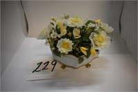 Two Glass Floral Arrangements By Gorham
