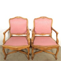 Pair of Franklin Furniture Co. Arm Chairs