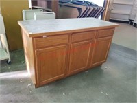 Work table/counter top cabinet unit.  Approx 63 X