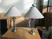 Pair desk lamps