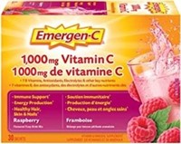 Emergen-C Raspberry (30 Count), 1000mg Vitamin C /