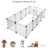 LIVINGbasics Pet Dog Playpen, Small Animal Cage
