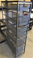 115 - STORAGE SHELF WITH BASKETS