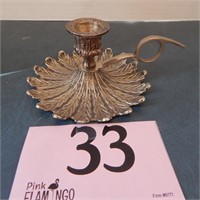 SILVER PLATED CANDLE HOLDER 5IN