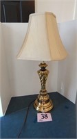 BRASS TABLE LAMP 29IN