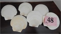 SET OF 6 SHELL BAKING DISHES 5IN