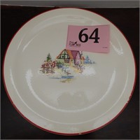 SERVING PLATE BY CROOKSVILLE 12IN (SMALL CHIP ON