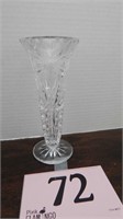 FROSTED GLASS BUD VASE 7IN