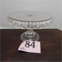 PEDESTAL CAKE PLATE WITH LACE EDGE 10X5