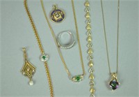 (8) PIECE GOLD JEWELRY GROUP