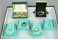 (7) PC. SIGNED SILVER JEWELRY GROUP, MOST TIFFANY