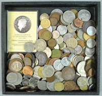 (250+) MIXED GROUP OF INTERNATIONAL COINS