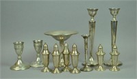 (12) PIECE WEIGHTED STERLING TABLEWARES GROUP