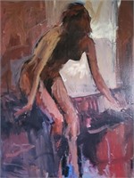 David Armstrong Original Abstract Nude