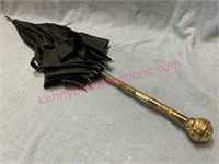 Old parasol umbrella w/ inlaid handle