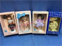 (4) 1980s Ginny Vogue Dolls in boxes