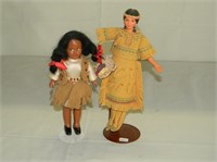 (2) Native American Dolls