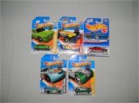 (5) Carded Hot Wheels cars