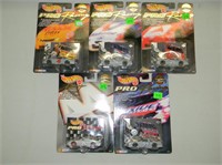 5 Carded Hot Wheels cars