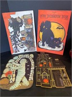 Vintage Halloween decoration books