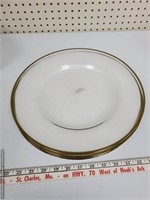 671 NEW 4PC LG GLASS SERVING PLATES