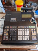 Casio Cash Register with Keys and Manual WORKS