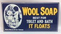 REPRO EMBOSSED WOOL SOAP SIGN