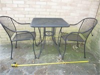 3pc Wrought Iron Patio Table Set