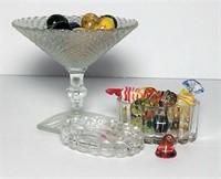Glass Decorative Candy & Onyx Stone Eggs