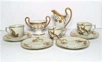 Limoges Cups & Saucers with Cream & Sugar