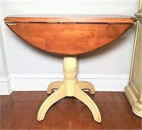 Pedestal Drop Leaf Table