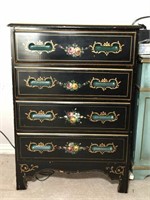 Chinoiserie Painted Four Drawer Chest