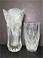 Two Crystal Vases