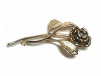 Vintage 14K Yellow Gold Plated Sterling Pin
