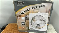 10” box fan (box is a little rough)