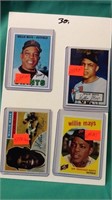 4 Baseball Reprint Cards Mays