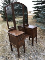 Antique, Vanity & Mirror 43 x 18