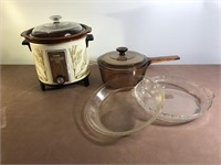 Housewares,Phillips Crock pot,glass pot/lid, pyrex