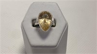 Brand New Pear Shaped Citrine Ring